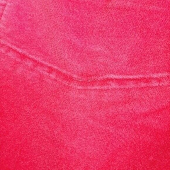 DAVID BITTON - Buffalo Lou Pink Velour Flare Pants Sz 2 Flawed - Picture 10 of 13